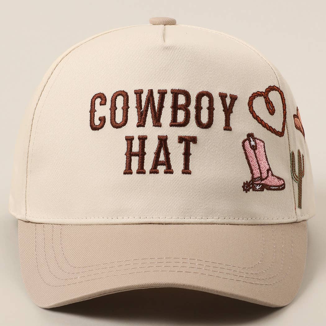 Cowboy Hat Cactus Heart Trucker Hat