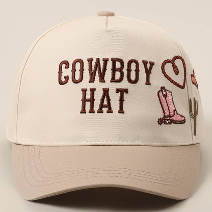 Cowboy Hat Cactus Heart Trucker Hat
