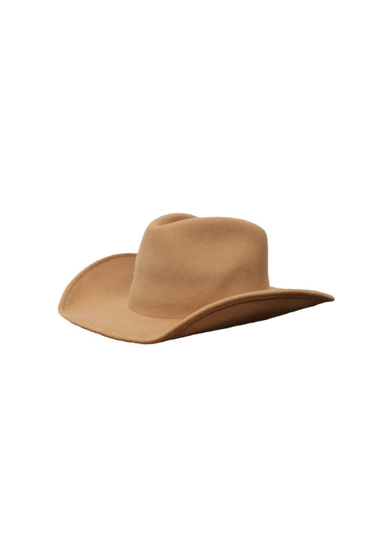 Wilder and Soul - The Laredo Western Wool Felt Hat - Tan
