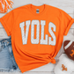 Pressed in Chaos - White Leopard VOLS Game Day Tee - Tennessee Football Shirt - Orange Gildan Unisex Fit Boutique Tee