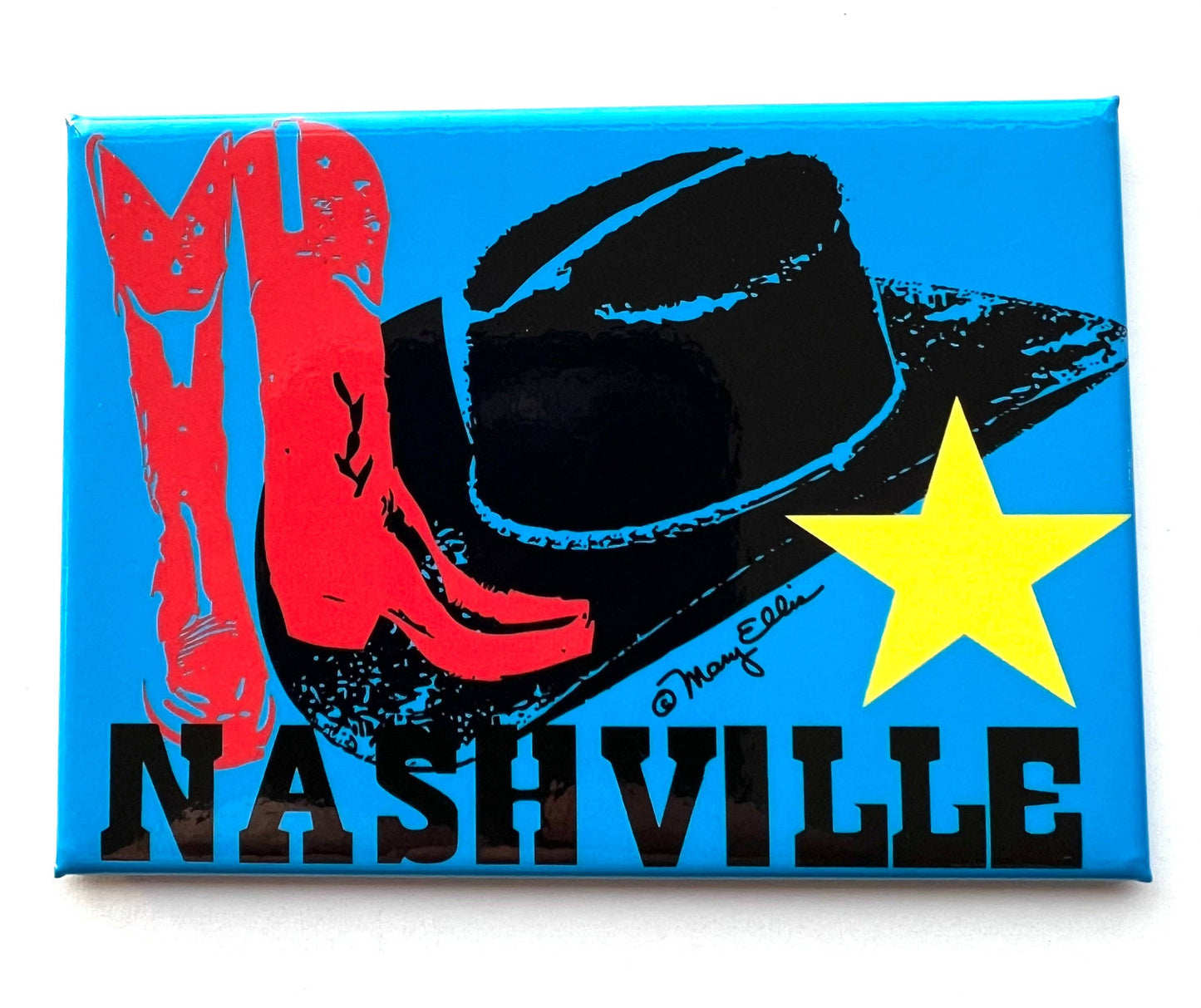Nashville  Boots Hat Magnet