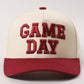 GAME DAY 3D Letter Embroidered Two-Tone Trucker Hat