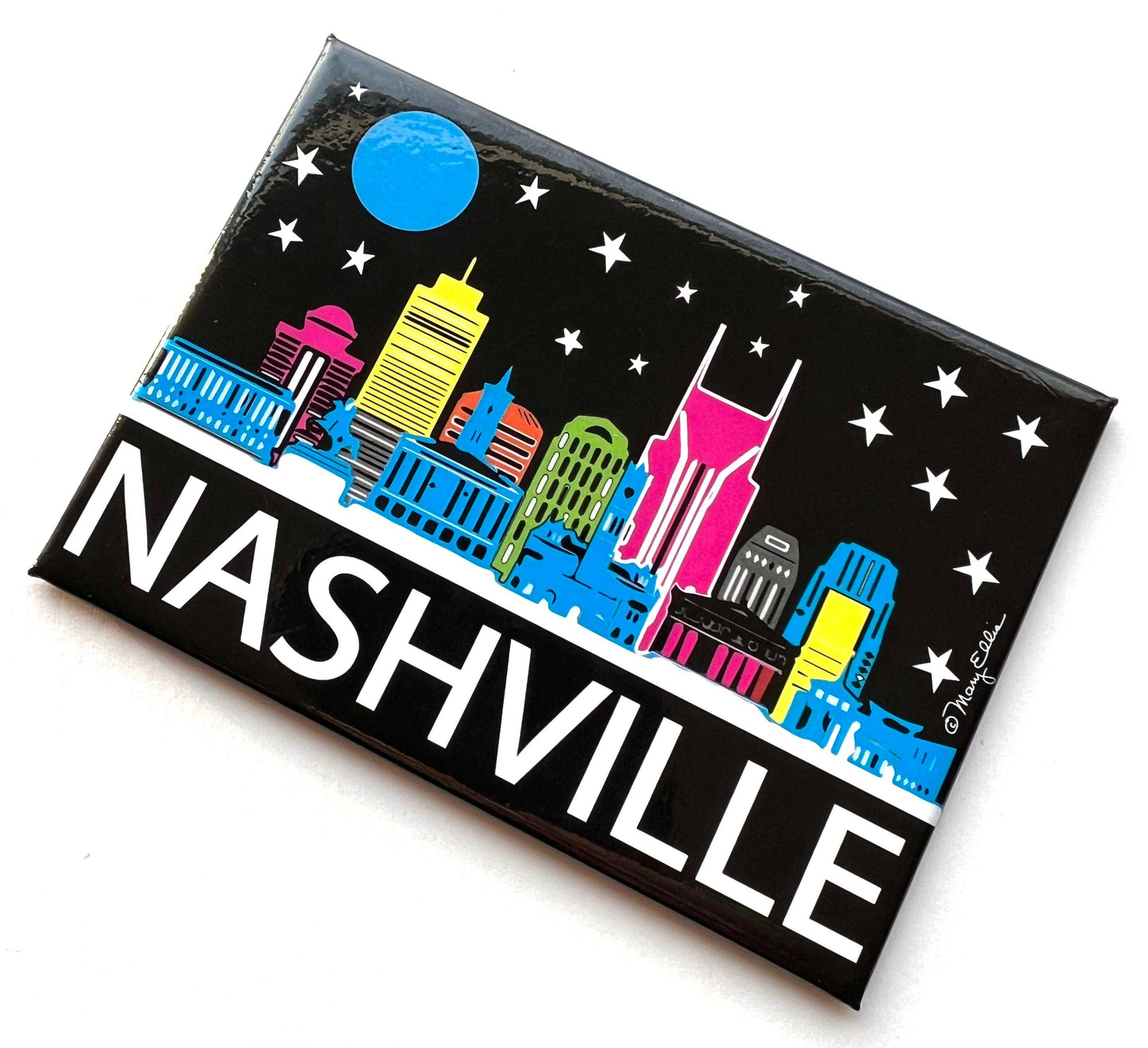 Nashville  Night Skyline Magnet