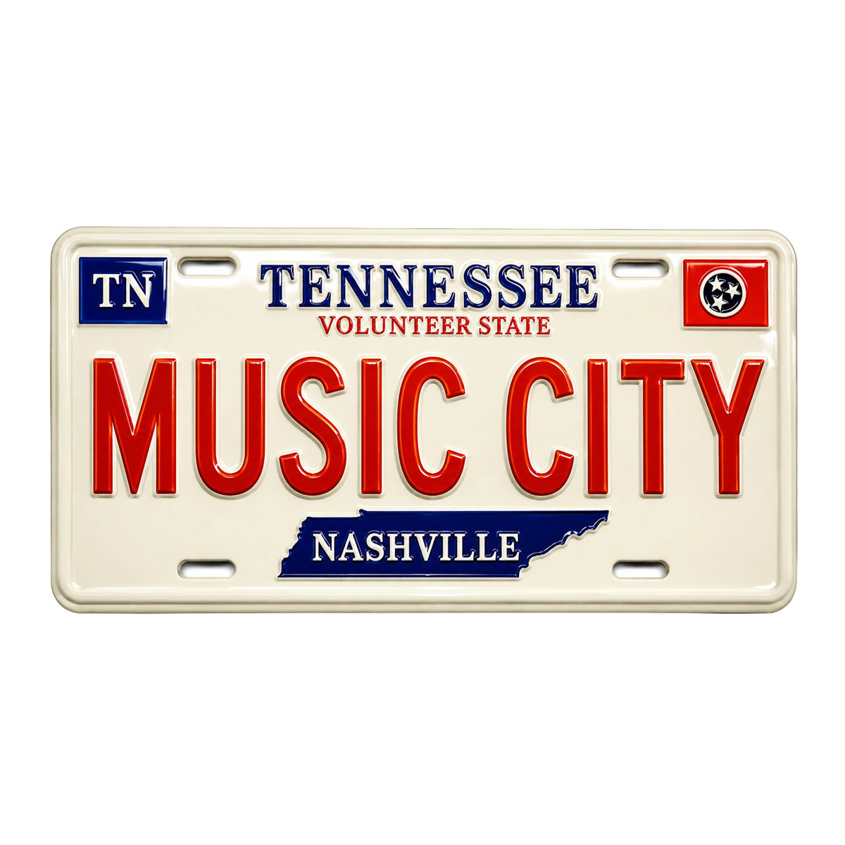 License Plate Music City magnet