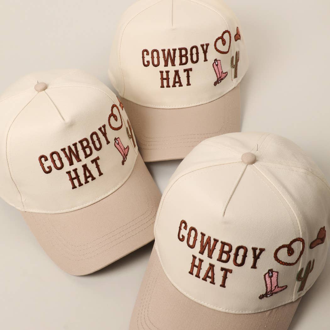 Cowboy Hat Cactus Heart Trucker Hat
