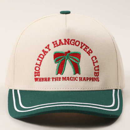 HOLIDAY HANGOVER CLUB Double Stitch Trucker Hat