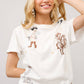 Western Motif Embroidered Graphic T Shirt