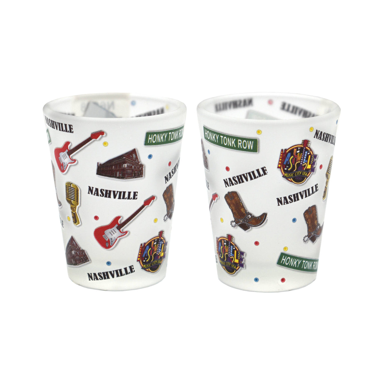 Nashville Frosted Icons Shot glass