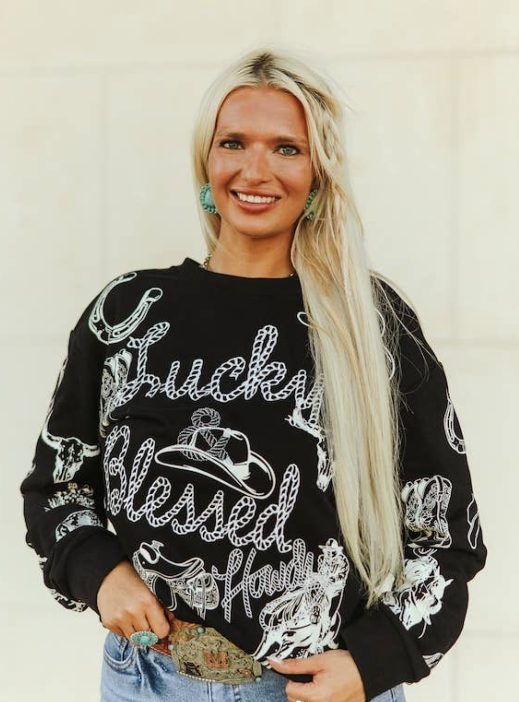 Western Lucky and Blessed Sweatshirt
