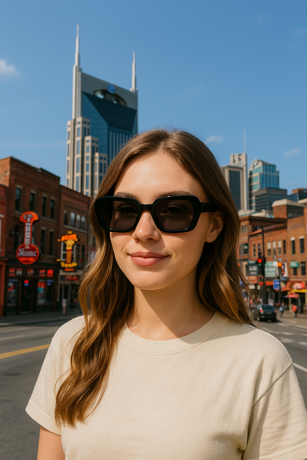 Rectangular Retro Sunglasses