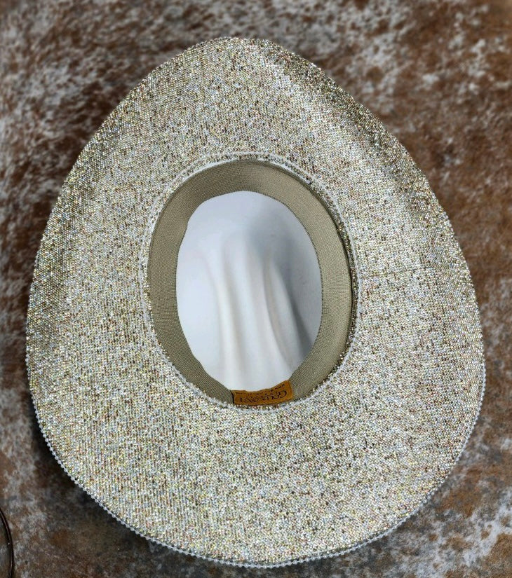 TN Orange Rhinestone Cowgirl Hat