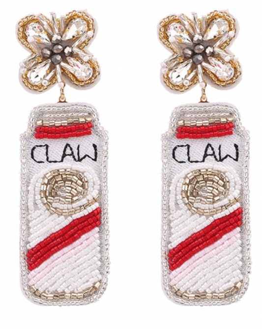 White Seltzer Earrings