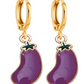 Eggplant Earrings