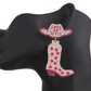 Let's Go Girl Rhinestone Cowgirl Boot Earrings