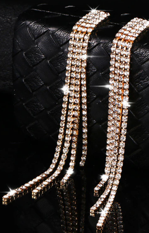 Rhinestone Dangle Earrings