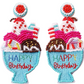 Happy Birthday Dangle Earrings