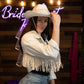 Bachelorette Party Supplies | White Bride with Veil Cowgirl Hat