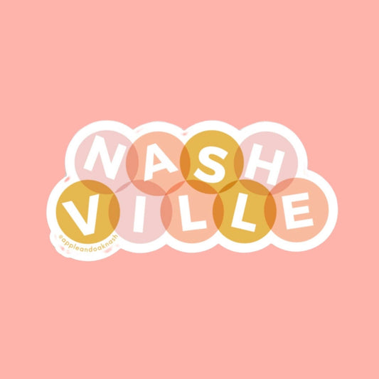 Nashville bubble sticker
